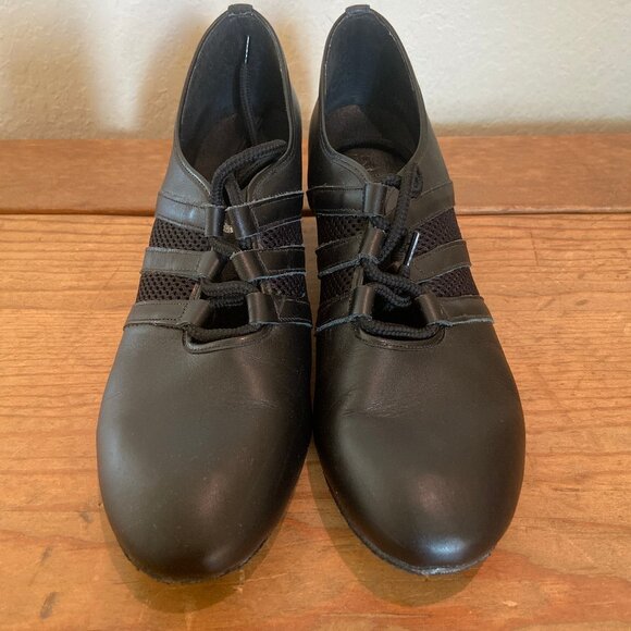 Freed of London Verona 2" Black Leather Dance Heels 8.5 M GUC - Picture 1 of 7